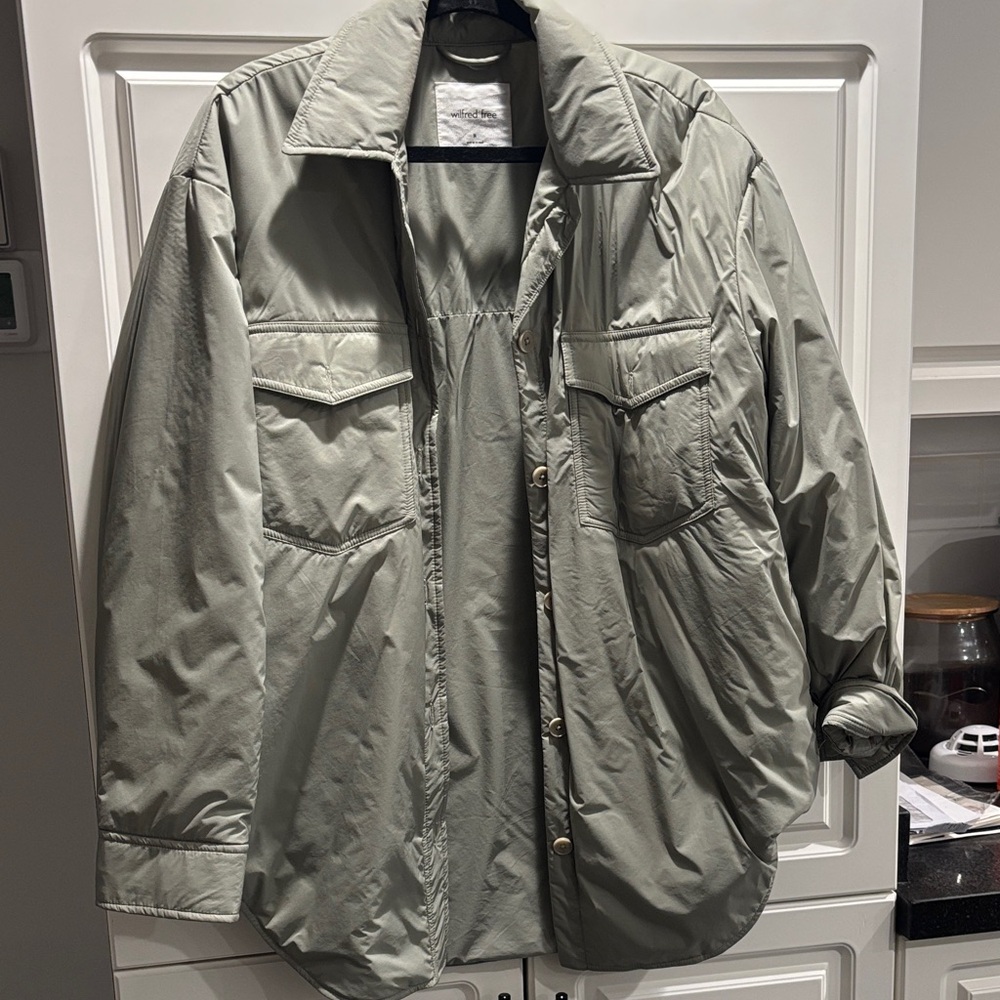 Wilfred Ganni Lightweight Olive Shirt Jacket